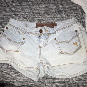 Size 0 light denim grane shorts